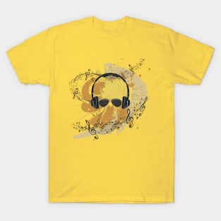 Dj Illustration with splatters T-Shirt